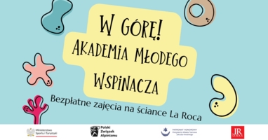 Plakat "Akademii Młodego Wspinacza"